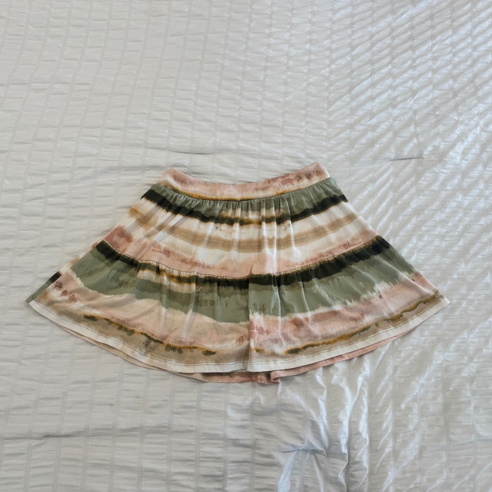 Soft cute skirt with built in shorts girls size 12